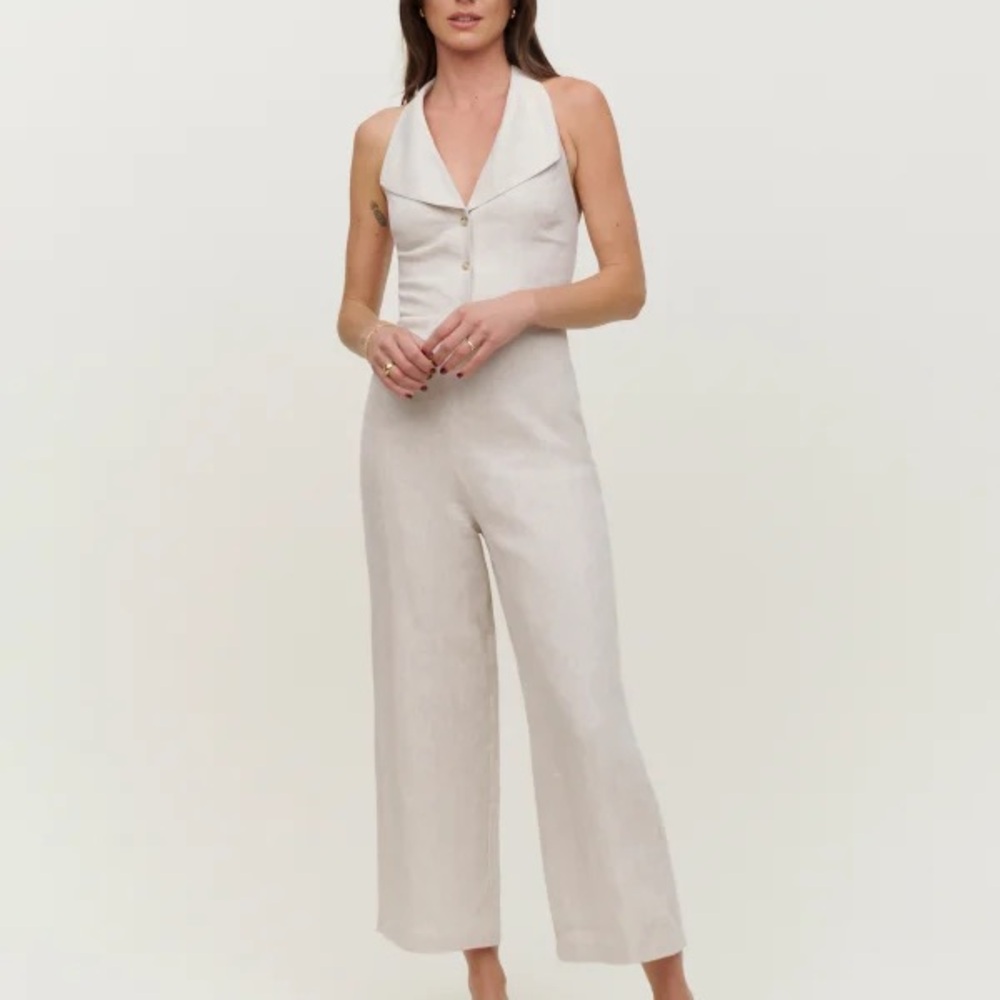 Elegant Cream Jumpsuit